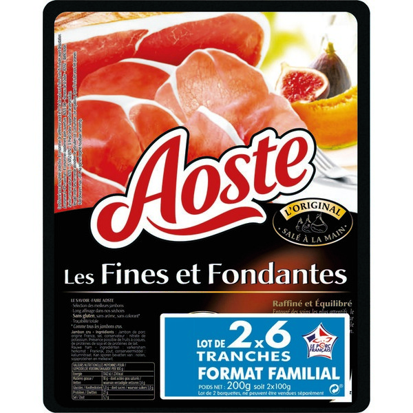 JAMBON CRU LES FINES ET FONDANTES AOSTE