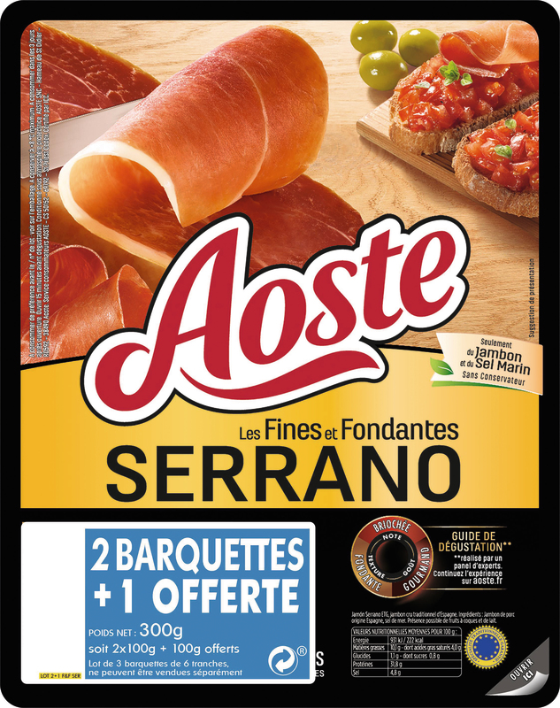 LES FINES ET FONDANTES SERRANO aoste