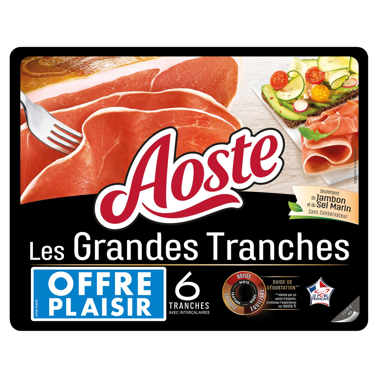 Jambon cru grandes tranches AOSTE