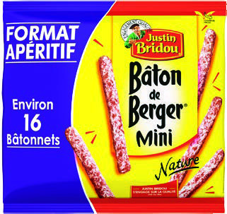  BÂTON DE BERGER MINI FORMAT APÉRITIF “JUSTIN BRIDOU” code EAN 3449865328688 