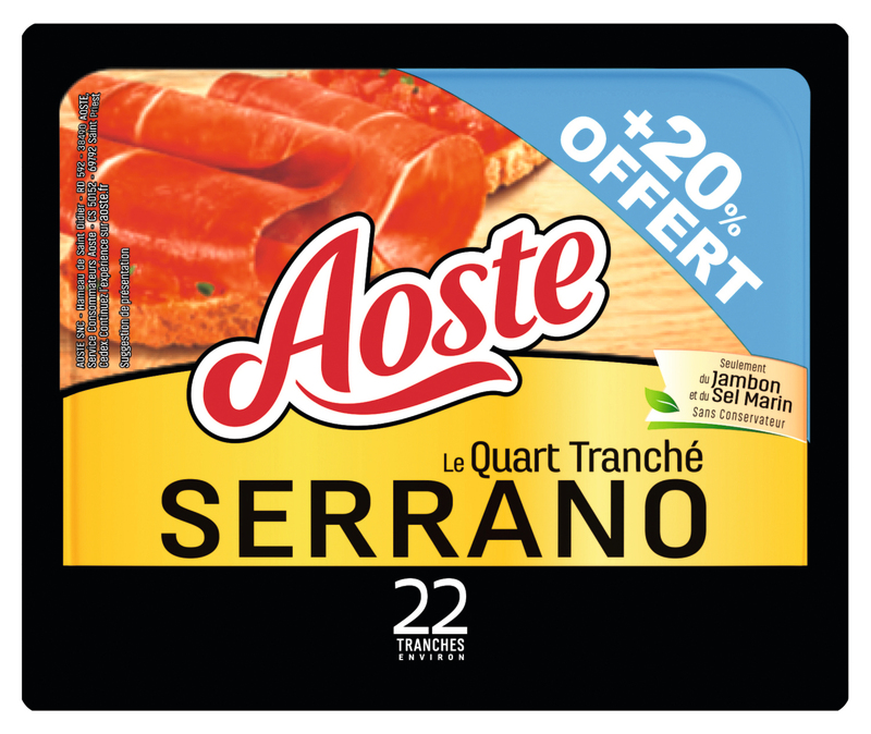 LE QUART TRANCHÉ JAMBON SEC SERRANO (2) aoste