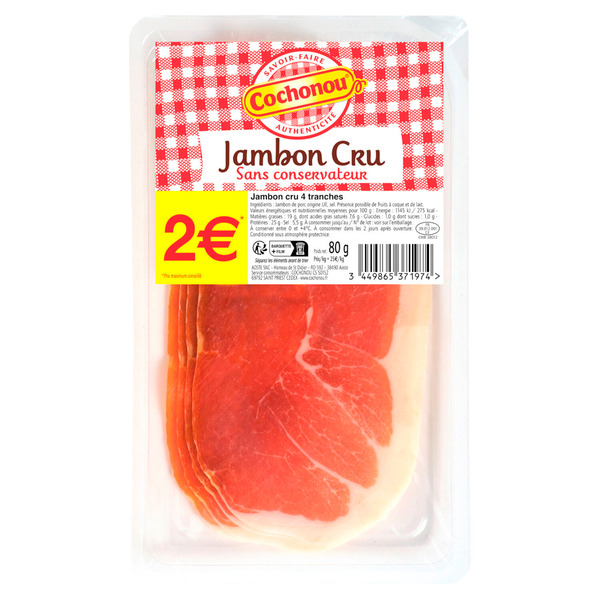 Jambon cru