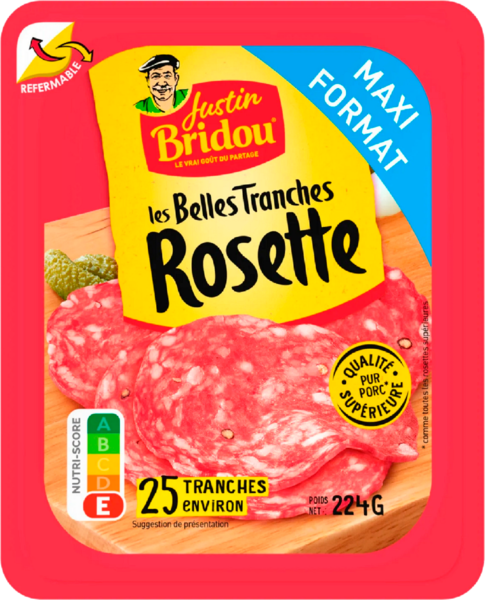  Les Belles Tranches Rosette Justin Bridou code EAN 3449865372032 