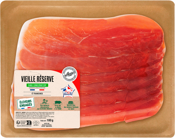 JAMBON SEC VIEILLE RÉSERVE 6 TRANCHES 
