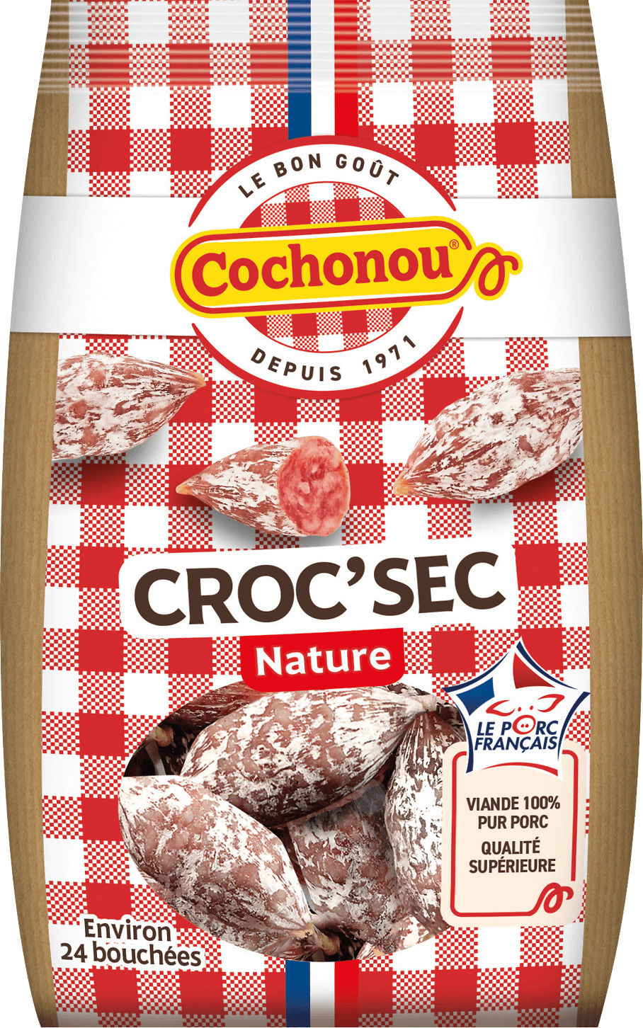  SAUCISSON CROC SEC COCHONOU code EAN 3449865409202 