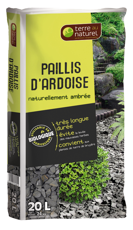  PAILLIS D'ARDOISES 20 L TERRE AU NATUREL  code EAN 3450191318014 