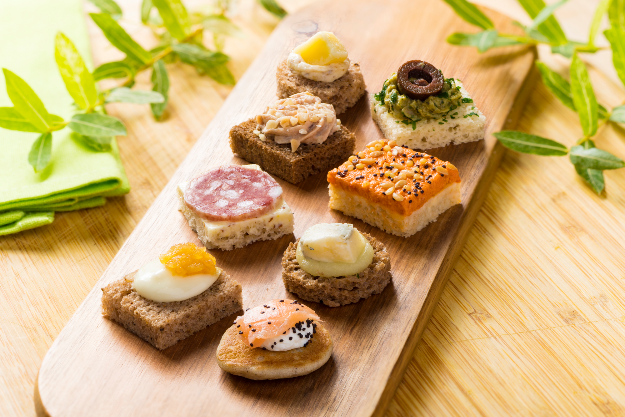 48 mini canapés régions de france
