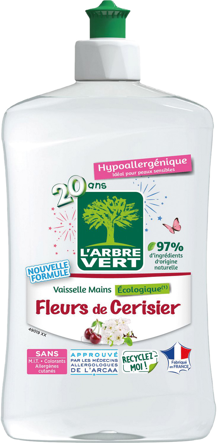  LIQUIDE VAISSELLE L'ARBRE VERT code EAN 3450601037030 