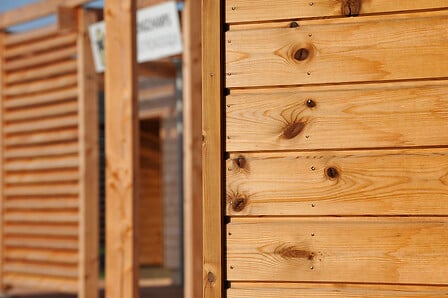 Clin en sapin du nord traité - Marron - 18x135m...