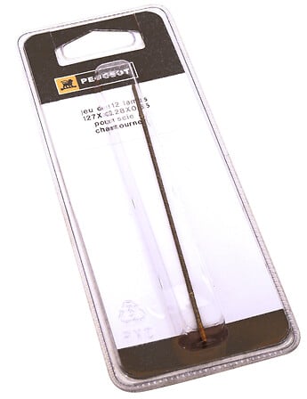 PEUGEOT Lames scie à chantourner - 12 pièces - 127x0,28x0,65mm 3450818032804 PEUGEOT