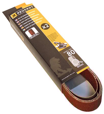 PEUGEOT PEUGEOT Bandes ponceuses - A80 - 2 pièces - 760x25mm code EAN 3450818053021 