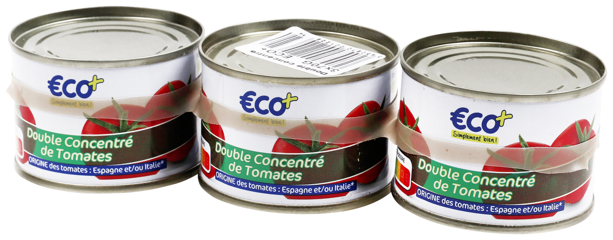 DOUBLE CONCENTRÉ DE TOMATES 3X70G