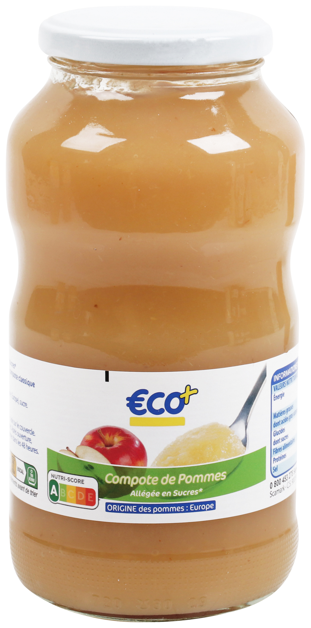 COMPOTE DE POMMES ALLÉGÉE EN SUCRES