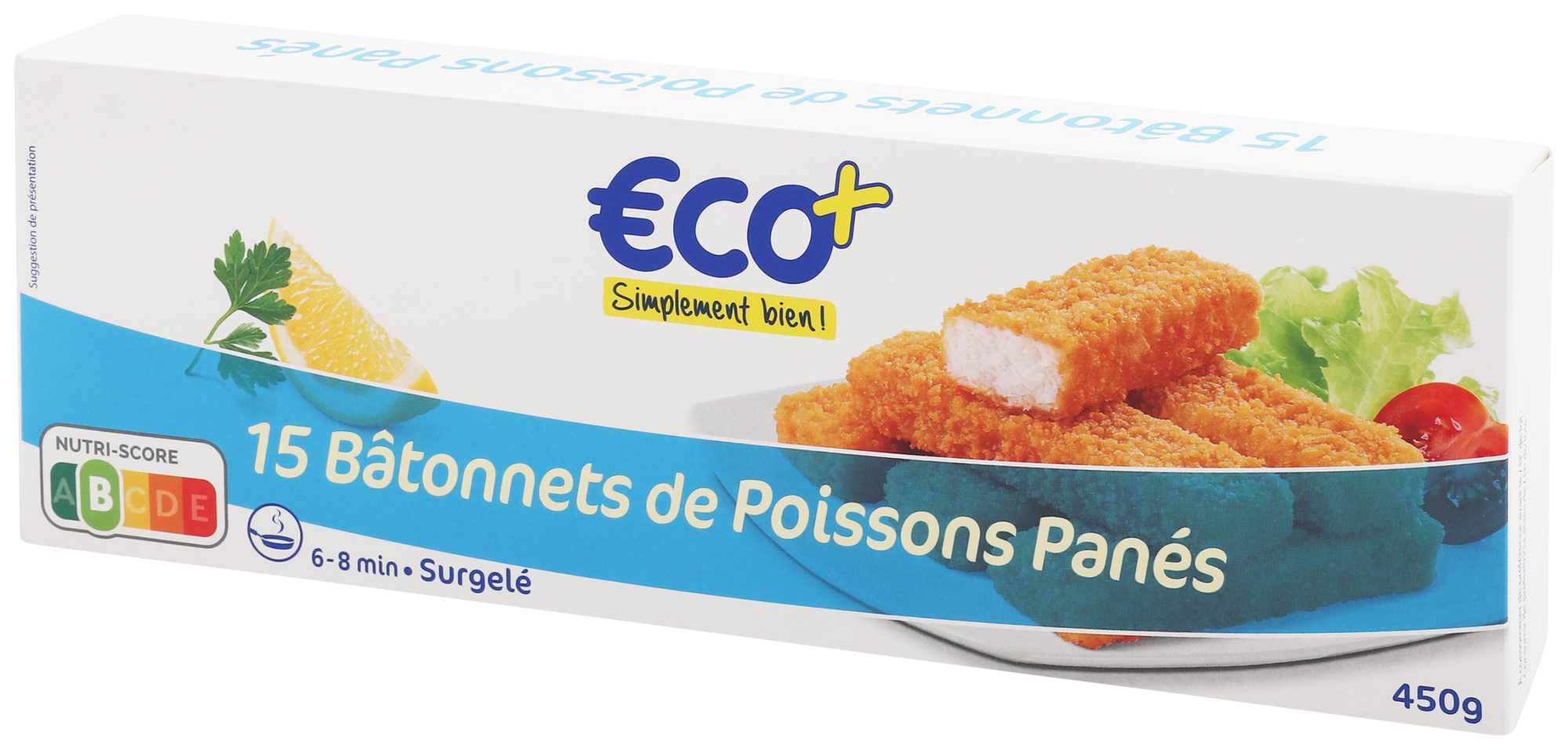 15 BÂTONNETS DE POISSONS PANÉS SURGELÉS