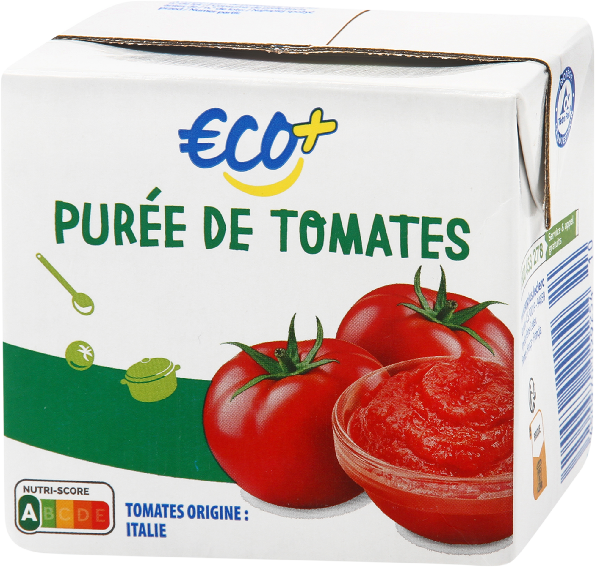 ECO+ PURÉE DE TOMATES code EAN 3450970029254 