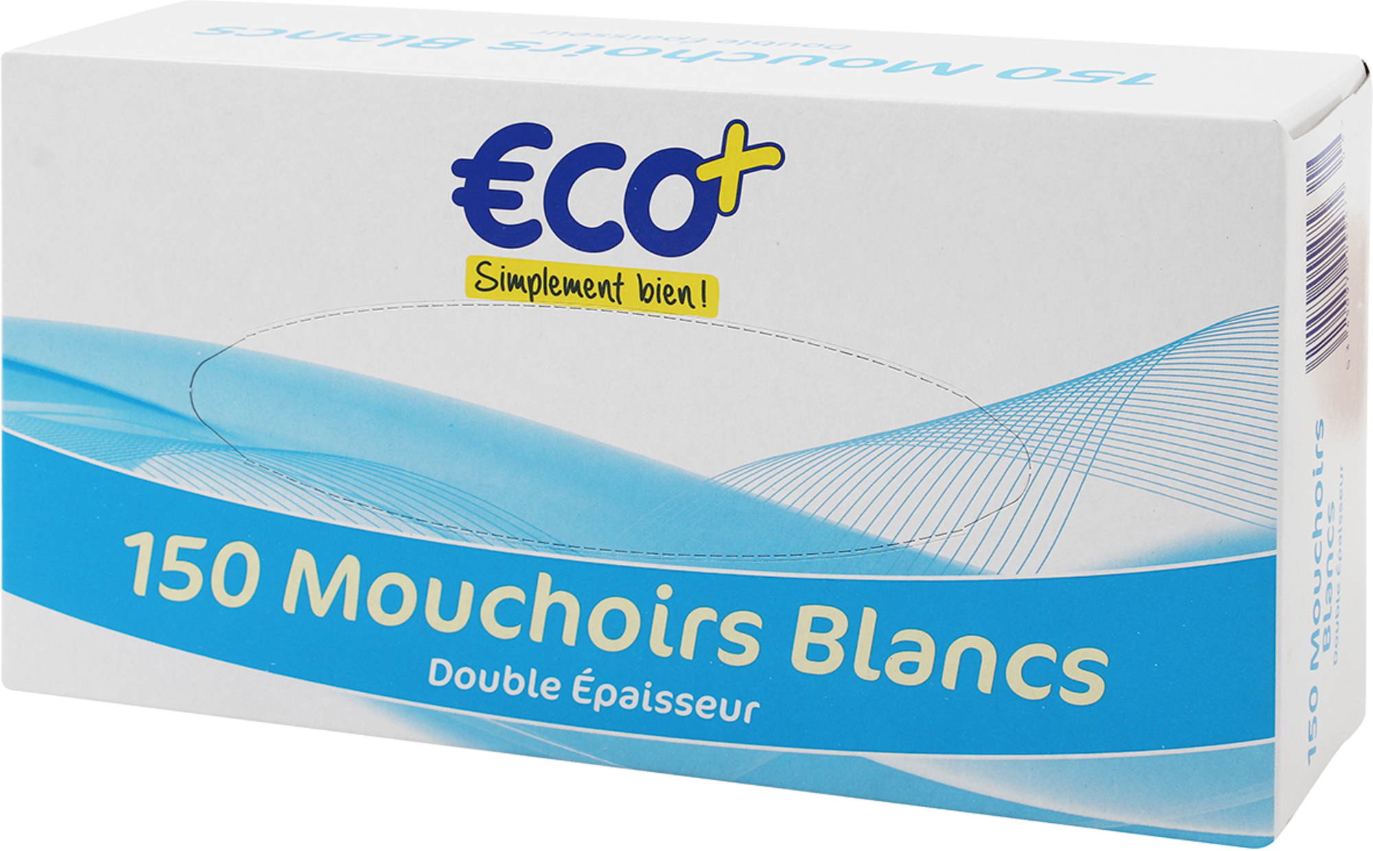ECO+ MOUCHOIRS BLANCS  code EAN 3450970055475 