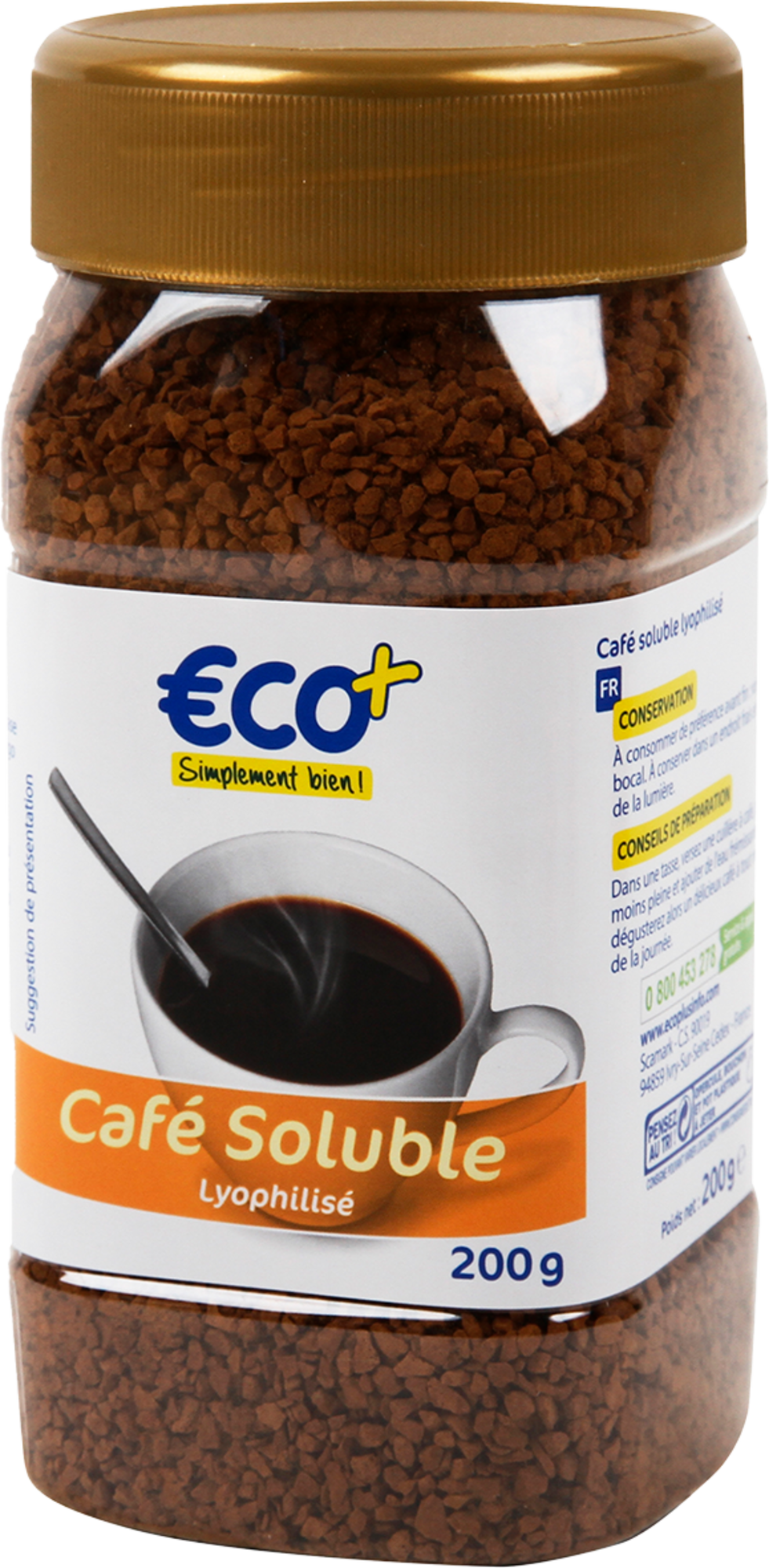 CAFÉ SOLUBLE LYOPHILISÉ