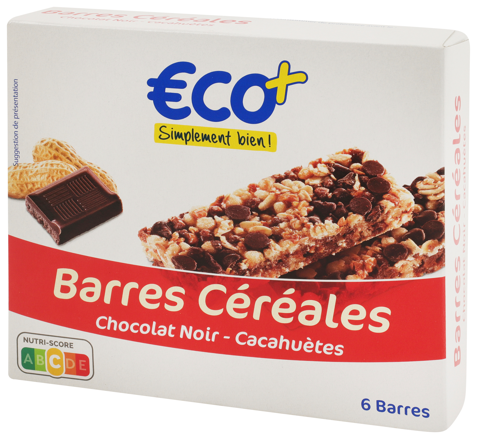 BARRES DE CÉRÉALES CHOCOLAT NOIR - CACAHUÈTES