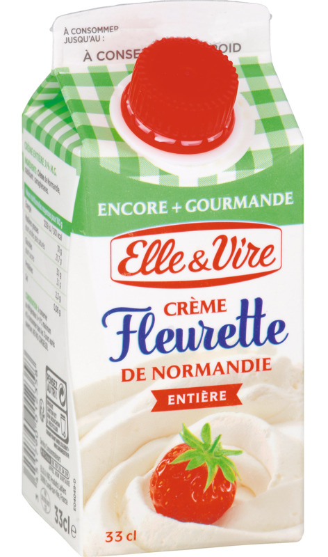Elle & vire CRÈME FLEURETTE DE NORMANDIE ENTIÈRE Elle & vire code EAN 3451790012358 