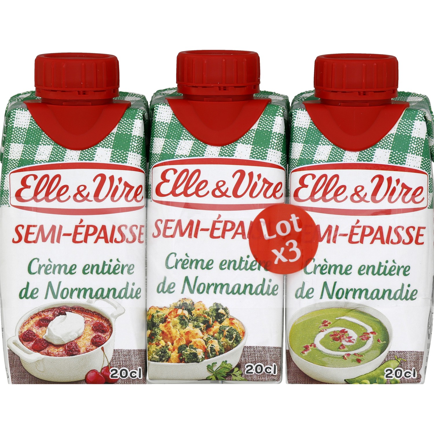Crème liquide semi-épaisse 30% MG ELLE & VIRE