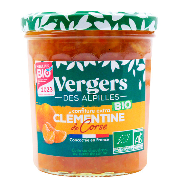 Confiture Clémentine Corse Bio Vergers Des Alpilles 3452200009166 