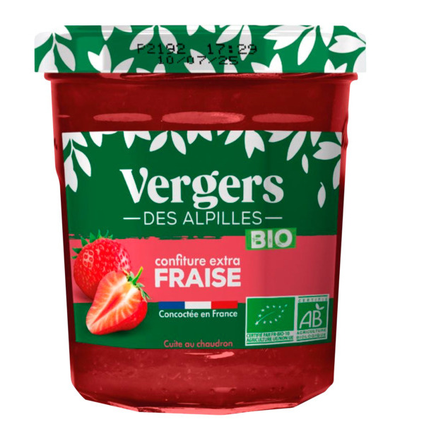 Confiture Extra De Fraise Bio Vergers Des Alpilles 3452200009258 