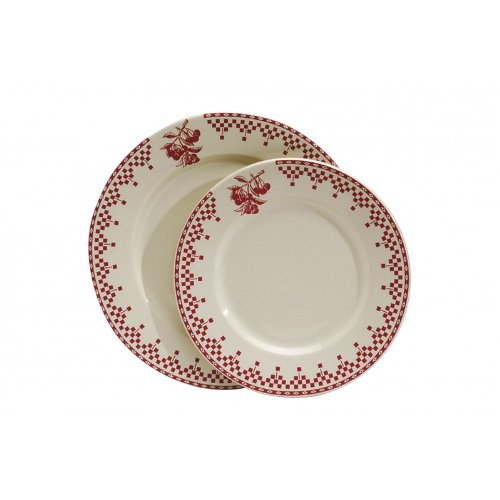 Comptoir de Famille Damier rouge assiette à dessert code EAN 3453830021696 