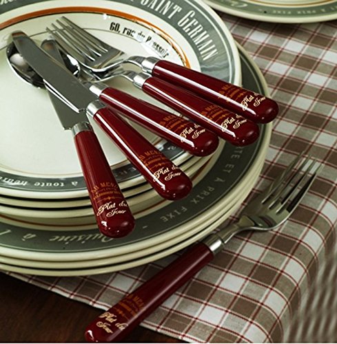 - assiette à dessert esprit bistrot (par6)