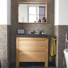  Meuble sous vasque à poser Harmon bois 90 cm code EAN 3454975980466 