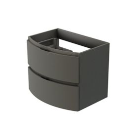  Meuble sous vasque gris anthracite Vague 69 cm code EAN 3454976906526 