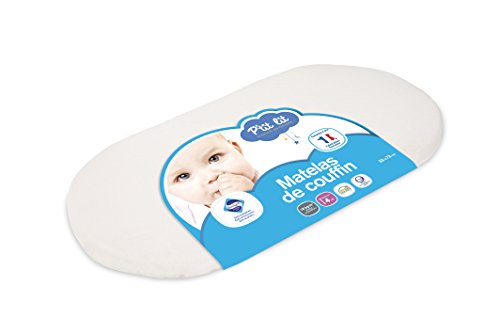 P'tit Lit Matelas couffin 32x72x4, Blanc