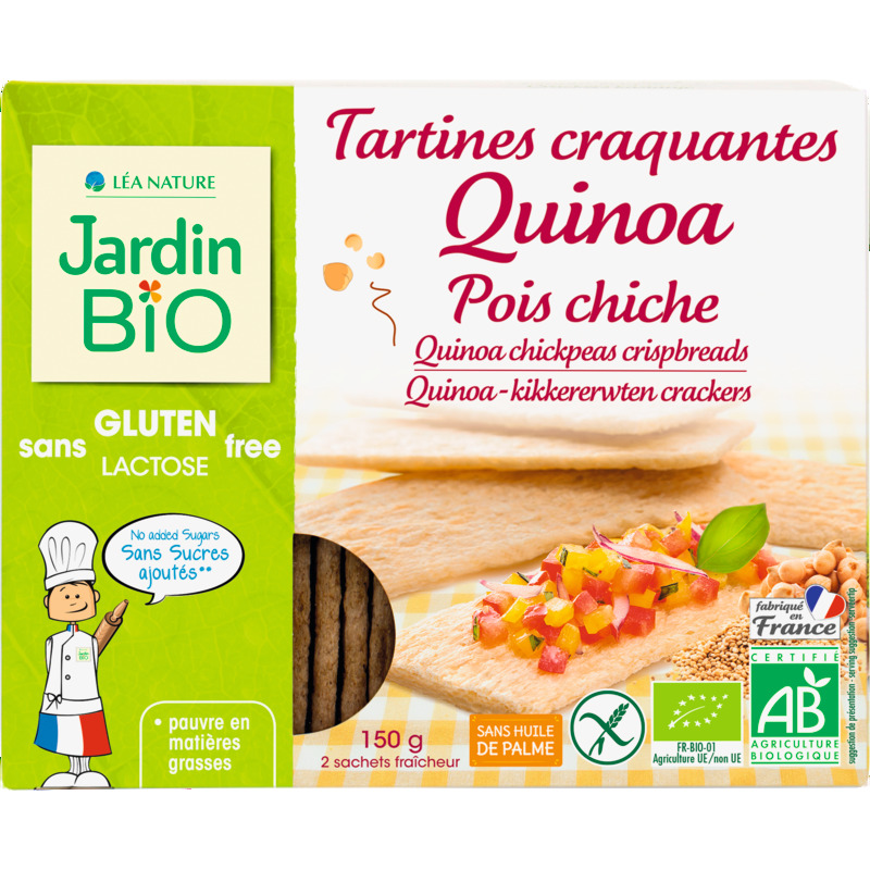 TARTINES CRAQUANTES SANS GLUTEN SANS LACTOSE BI...
