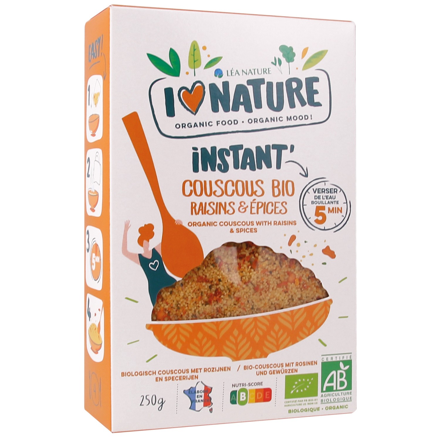 I LOVE NATURE Couscous bio raisins & épices LEA NATURE 3456300011838 (3456300011838)
