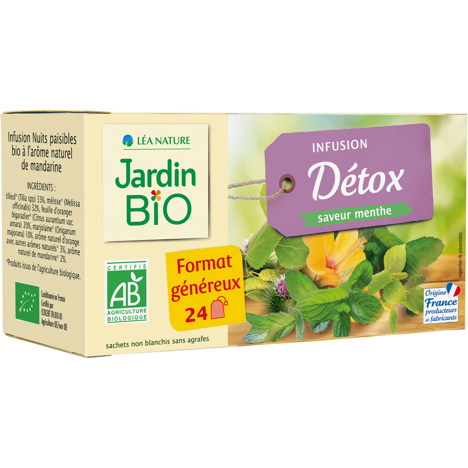 Infusion detox Bio JARDIN BIO