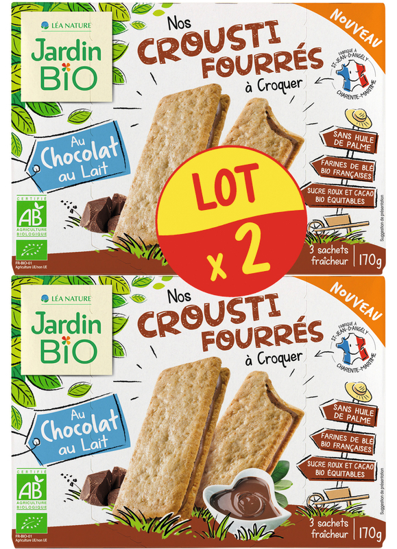 CROUSTI BIO CHOCOLAT AU LAIT Jardin bio