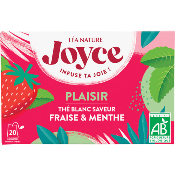 JOYCE THÉ BLANC BIO FRAISE MENTHE
JOYCE code EAN 3456300018059 