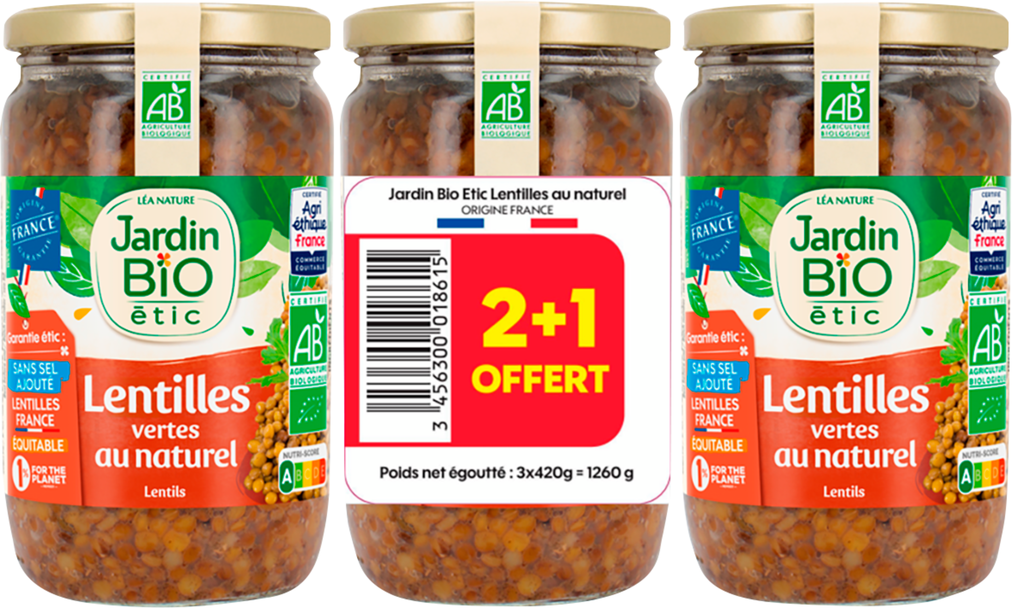 LENTILLES VERTES BIO