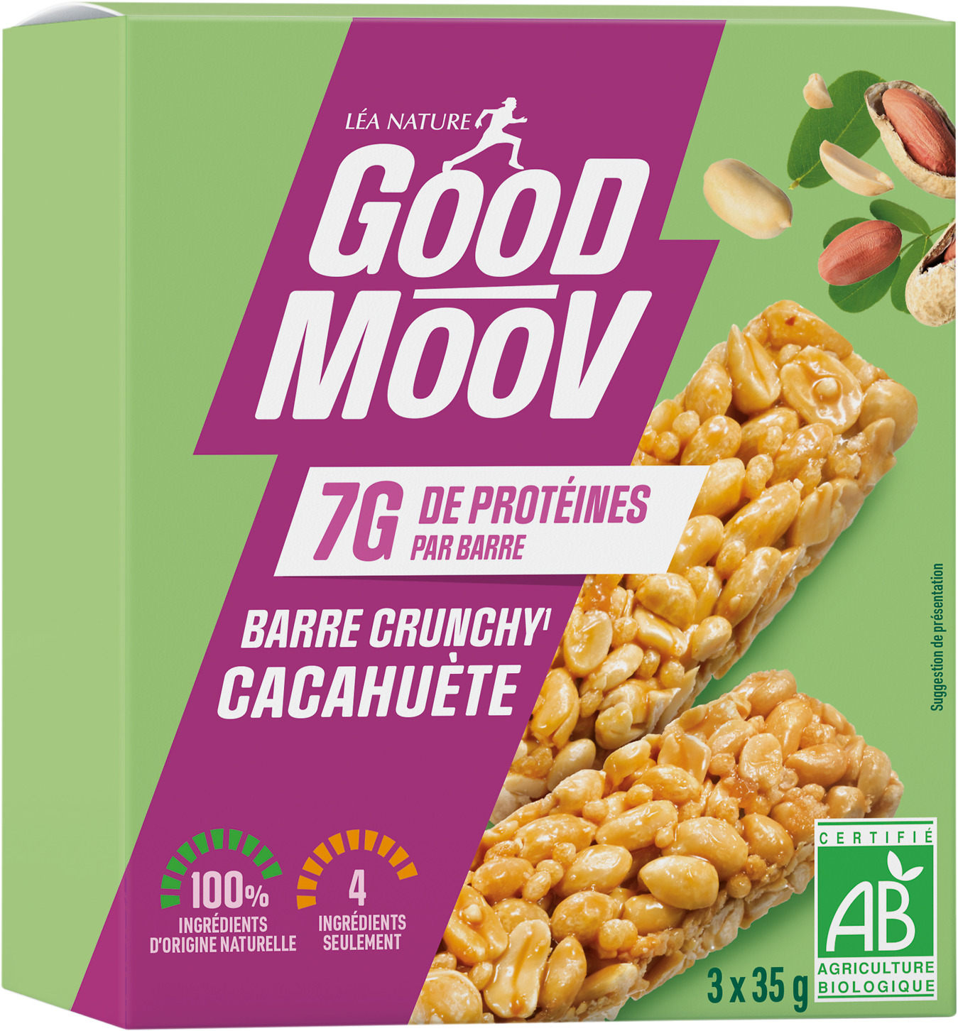  BARRES PROTEINEES BIO GOOD MOOV code EAN 3456300019063 