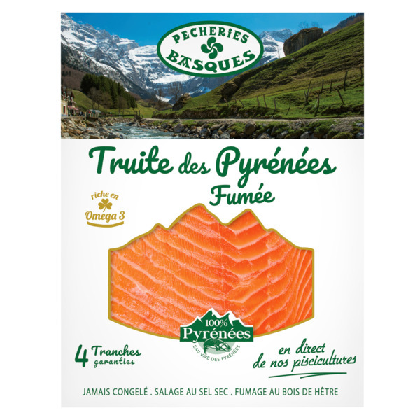  Truite Des Pyrénées Fumée Pêcheries Basques code EAN 3456700013005 