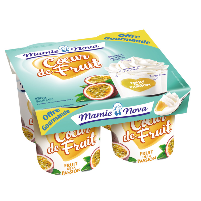 YAOURT AUX FRUITS CŒUR DE PASSION Mamie Nova