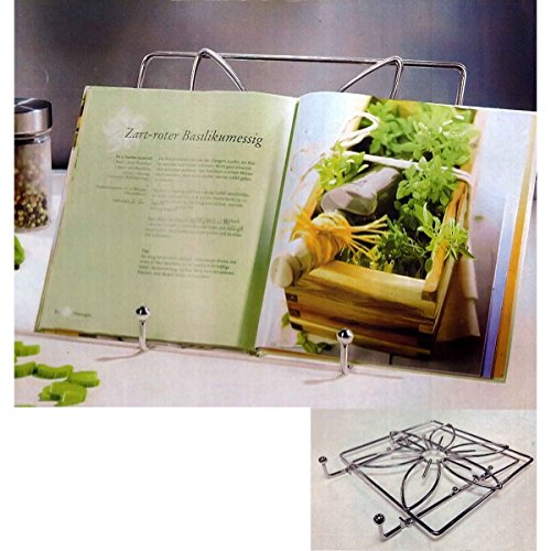 Support Livre de Cuisine - Design Fleur - Porte...
