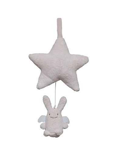 Etoile musicale ange lapin rose
