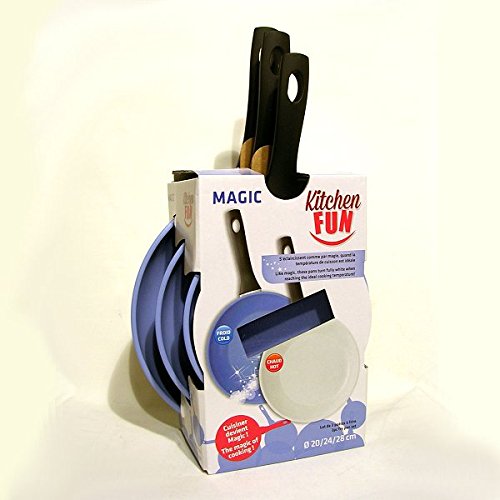 - 40077034 - lot de 3 poêles revêtement céramiq...