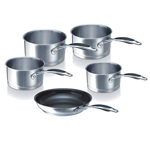 - poêle à 5 chef de haute qualité en acier inox...