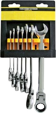 LOT DE 7 CLÉS À CLIQUET ARTICULÉES 3459223292353 