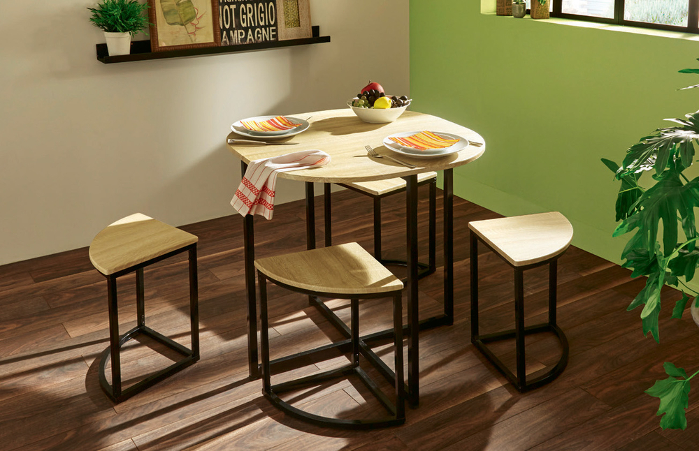 ENSEMBLE 1 TABLE + 4 TABOURETS 3459223515148 (3459223515148)