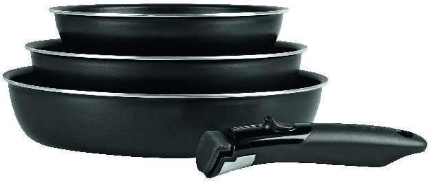 SET DE 3 POÊLES Ø 20/24/28 CM + POIGNÉE