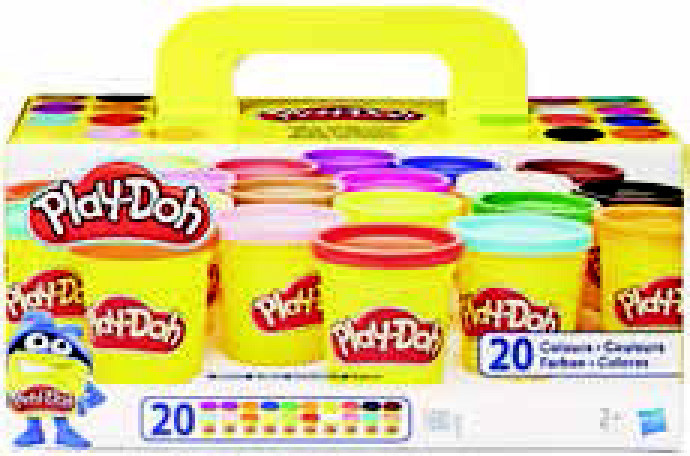 20 POTS DE PÂTE À MODELER