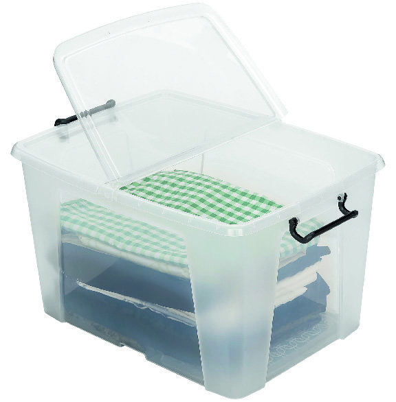 BOÎTE DE RANGEMENT 65 L AVEC COUVERCLE DEMIOUVERTURE 3459223563606 (3459223563606)