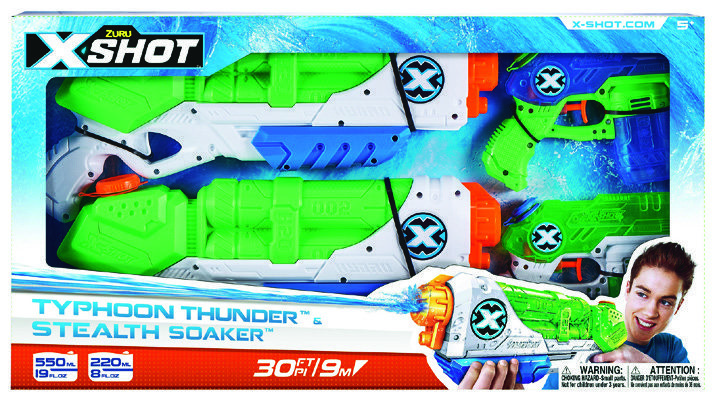  COFFRET 4 PISTOLETS À EAU X-SHOT code EAN 3459223579676 